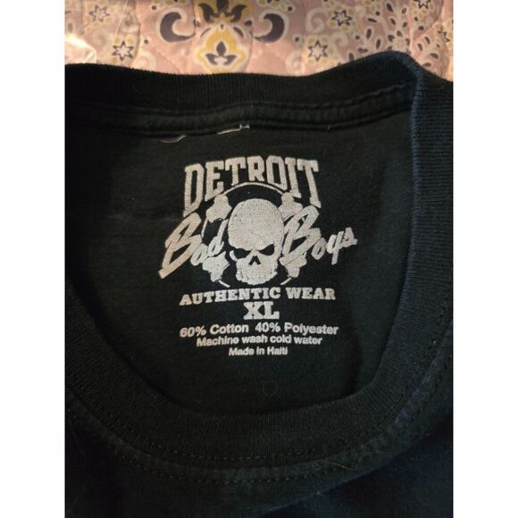 Detroit Bad Boys Graphic Tee XL Black NBA Basketball retro pistons - Picture 4 of 6